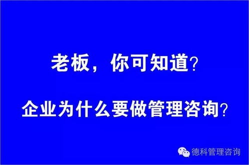 企業(yè)為什么要做管理咨詢(xún)